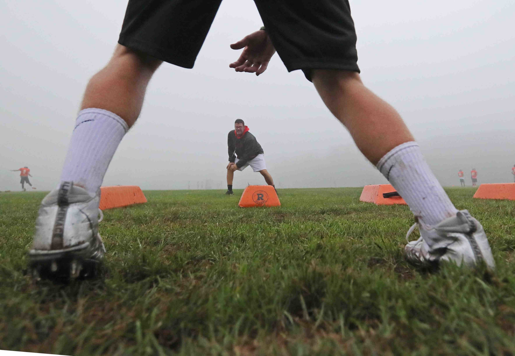 Middle Township High School football practice